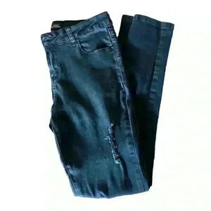 Ci Sono Black Denim Stretch Skinny Jeans, Size 11/30